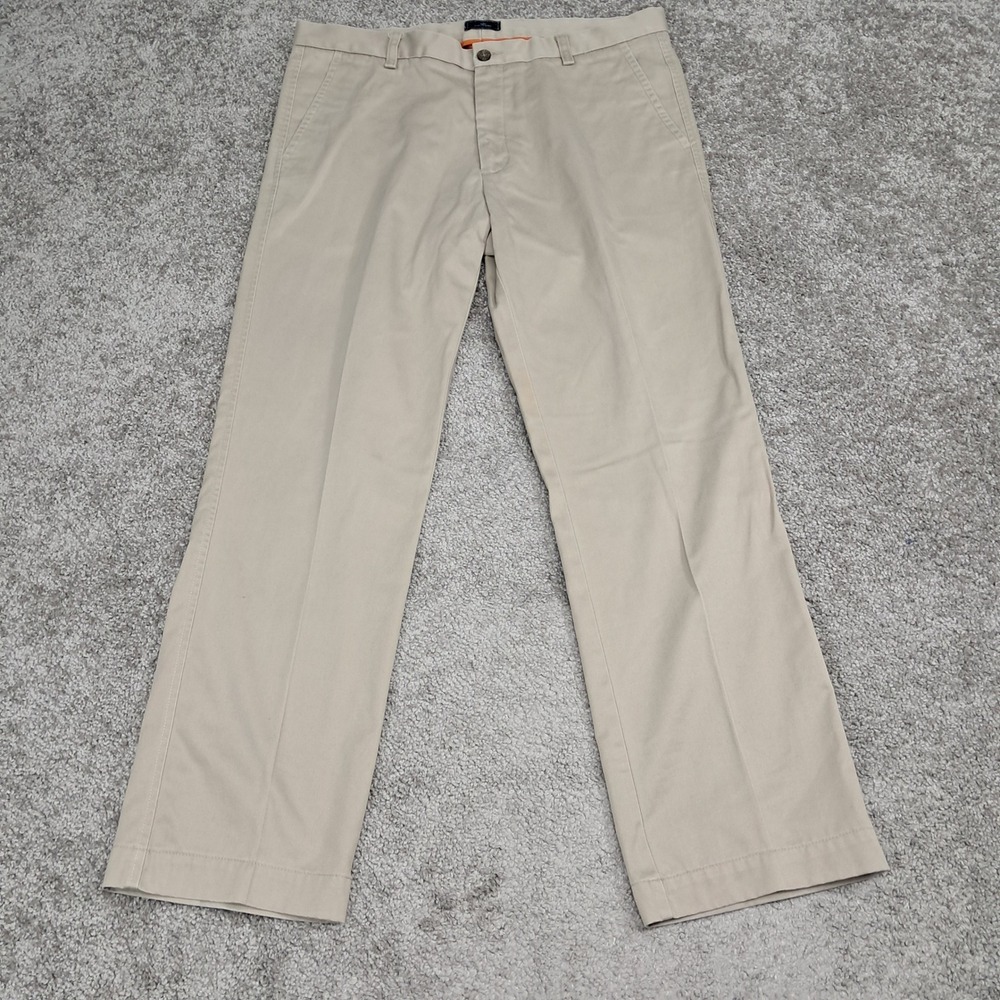 Dockers Mens Khaki Chino Pants Beige Straight Leg Cotton 38x32 (Fits 36x30)